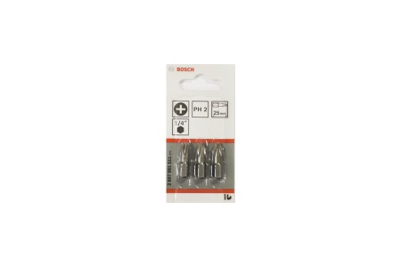 Бита BOSCH  25мм  PH2 XH  3шт